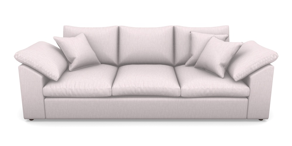 Product photograph of Big Softie Sloped Arm Sloped Arm 4 Seater Sofa In Clever Cotton Mix - Blush from Sofas and Stuff Limited