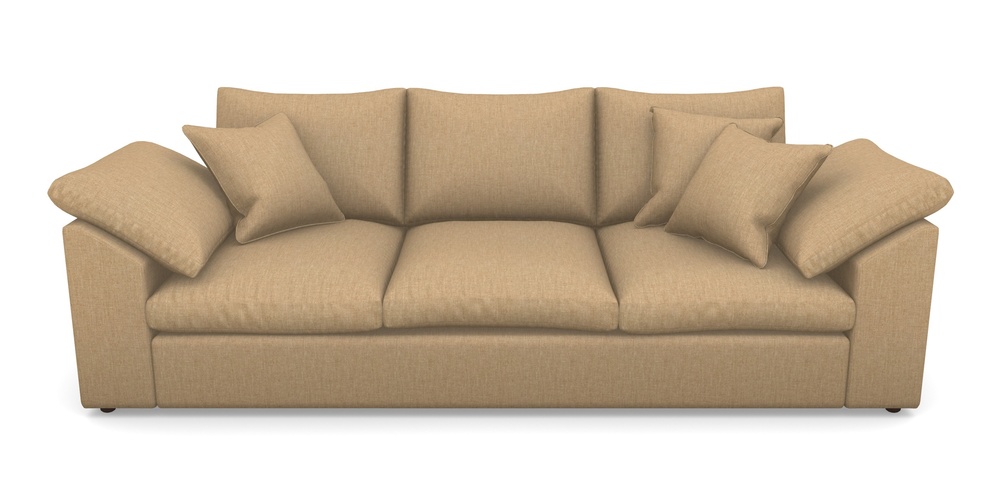 Product photograph of Big Softie Sloped Arm Sloped Arm 4 Seater Sofa In Clever Cotton Mix - Bamboo from Sofas and Stuff Limited