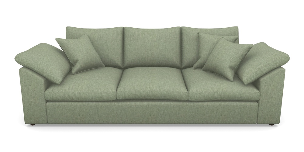 Product photograph of Big Softie Sloped Arm Sloped Arm 4 Seater Sofa In Clever Cotton Mix - Forest from Sofas and Stuff Limited