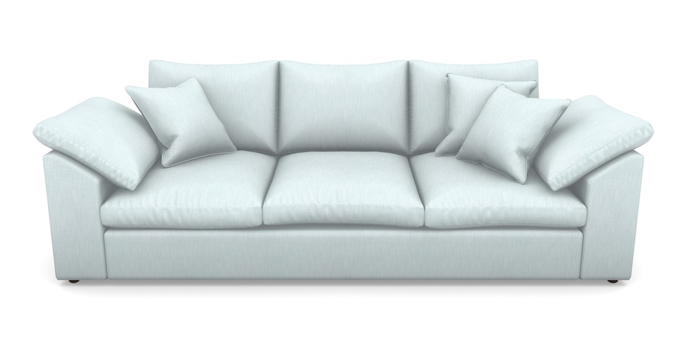 Product photograph of Big Softie Sloped Arm Sloped Arm 4 Seater Sofa In Clever Cotton Mix - Mineral from Sofas and Stuff Limited