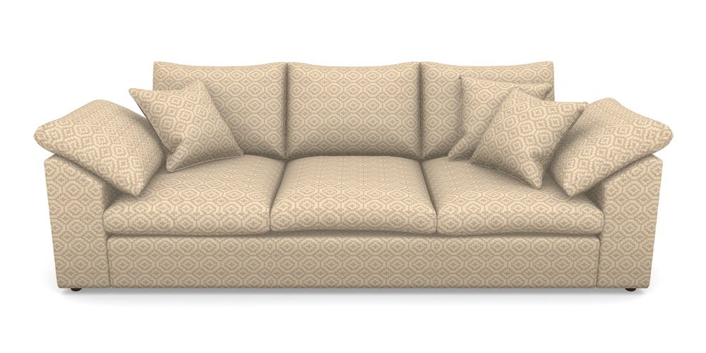 Product photograph of Big Softie Sloped Arm Sloped Arm 4 Seater Sofa In Cloth 18 - Tile - Berry from Sofas and Stuff Limited
