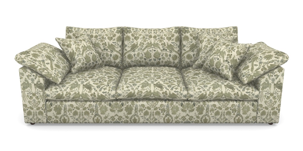 Product photograph of Big Softie Sloped Arm Sloped Arm 4 Seater Sofa In V A Brompton Collection - Coromandel - Basil from Sofas and Stuff Limited