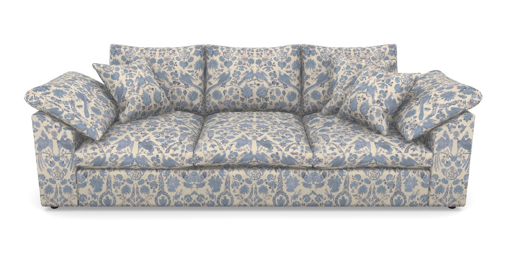 Product photograph of Big Softie Sloped Arm Sloped Arm 4 Seater Sofa In V A Brompton Collection - Coromandel - Morning Blue from Sofas and Stuff Limited