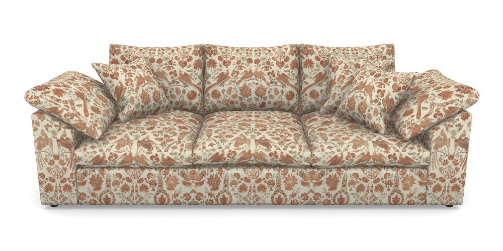 Product photograph of Big Softie Sloped Arm Sloped Arm 4 Seater Sofa In V A Brompton Collection - Coromandel - Terracotta from Sofas and Stuff Limited