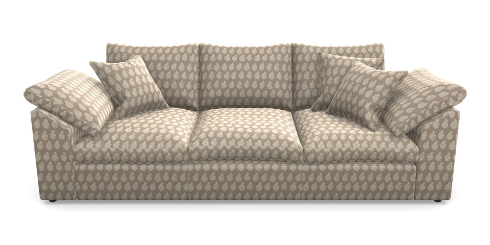 Product photograph of Big Softie Sloped Arm Sloped Arm 4 Seater Sofa In Cloth 21 - Oak Leaf - Beech from Sofas and Stuff Limited