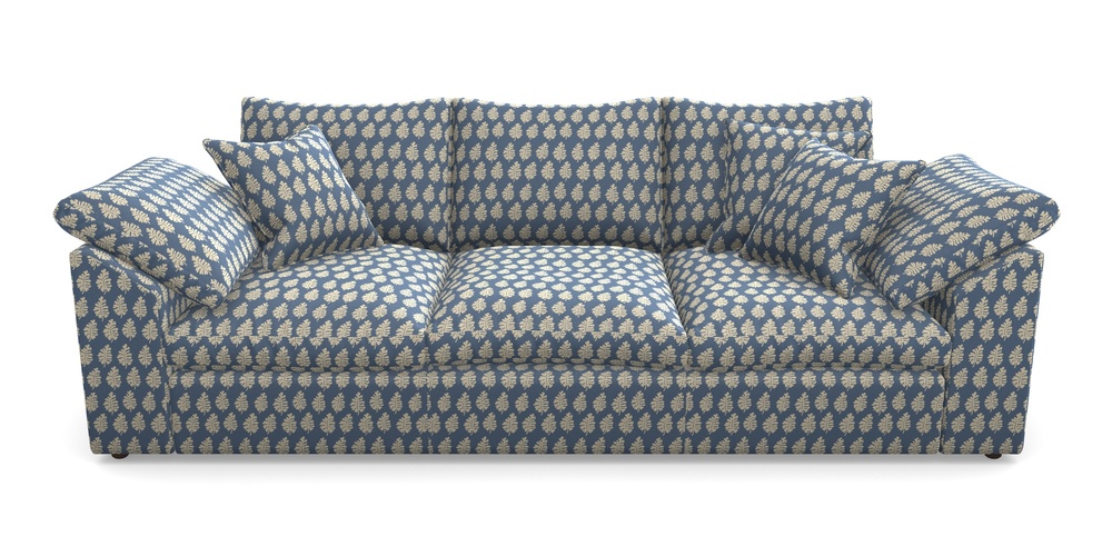 Product photograph of Big Softie Sloped Arm Sloped Arm 4 Seater Sofa In Cloth 21 - Oak Leaf - Bilberry from Sofas and Stuff Limited