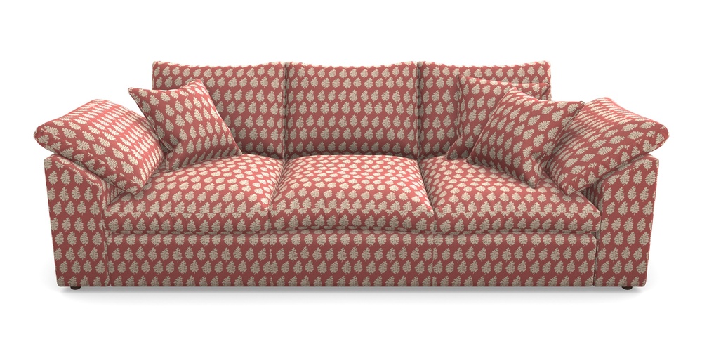 Product photograph of Big Softie Sloped Arm Sloped Arm 4 Seater Sofa In Cloth 21 - Oak Leaf - Ginger Snap from Sofas and Stuff Limited