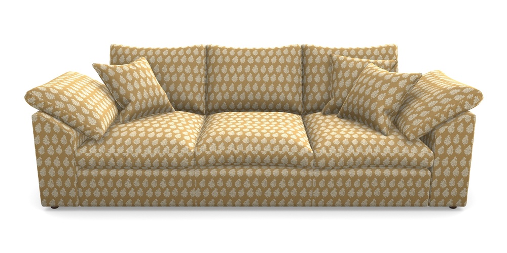 Product photograph of Big Softie Sloped Arm Sloped Arm 4 Seater Sofa In Cloth 21 - Oak Leaf - Quince from Sofas and Stuff Limited