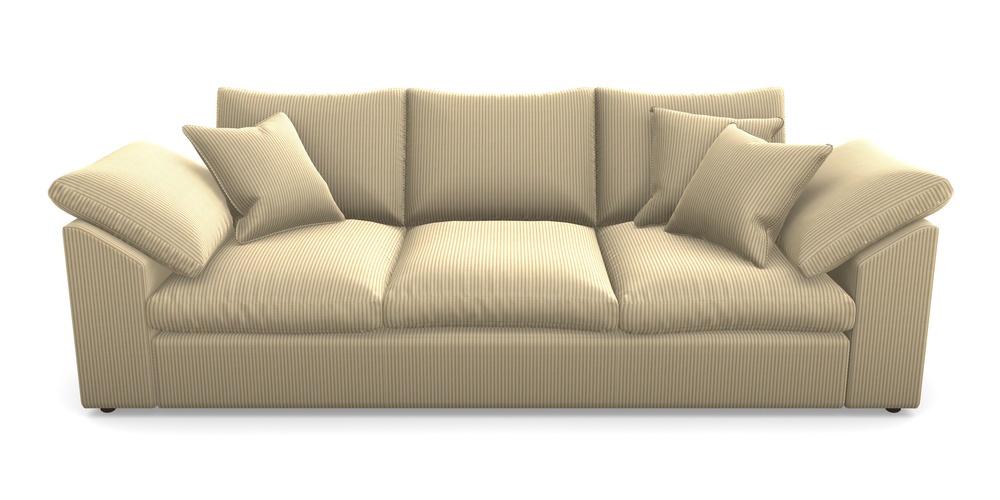 Product photograph of Big Softie Sloped Arm Sloped Arm 4 Seater Sofa In Cloth 21 - Simple Stripe - Quince from Sofas and Stuff Limited