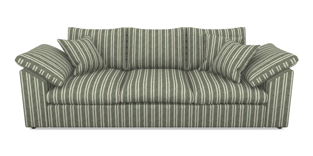 Product photograph of Big Softie Sloped Arm Sloped Arm 4 Seater Sofa In Cloth 22 - Barcode - Courgette from Sofas and Stuff Limited