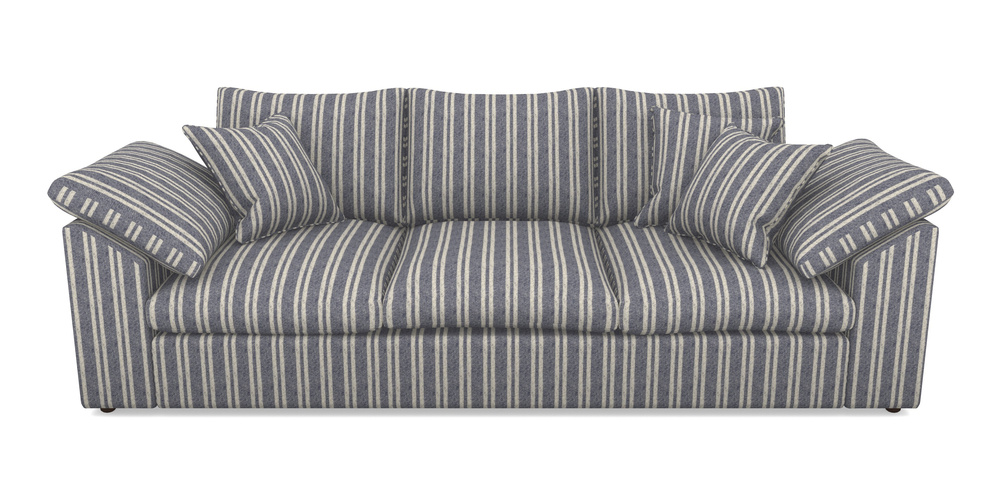 Product photograph of Big Softie Sloped Arm Sloped Arm 4 Seater Sofa In Cloth 22 - Barcode - Deep Water from Sofas and Stuff Limited
