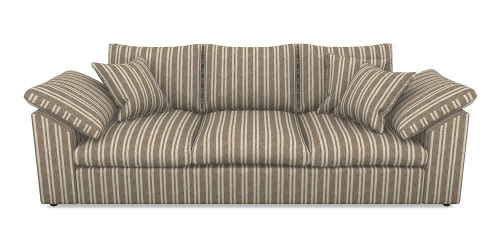 Product photograph of Big Softie Sloped Arm Sloped Arm 4 Seater Sofa In Cloth 22 - Barcode - Peat from Sofas and Stuff Limited