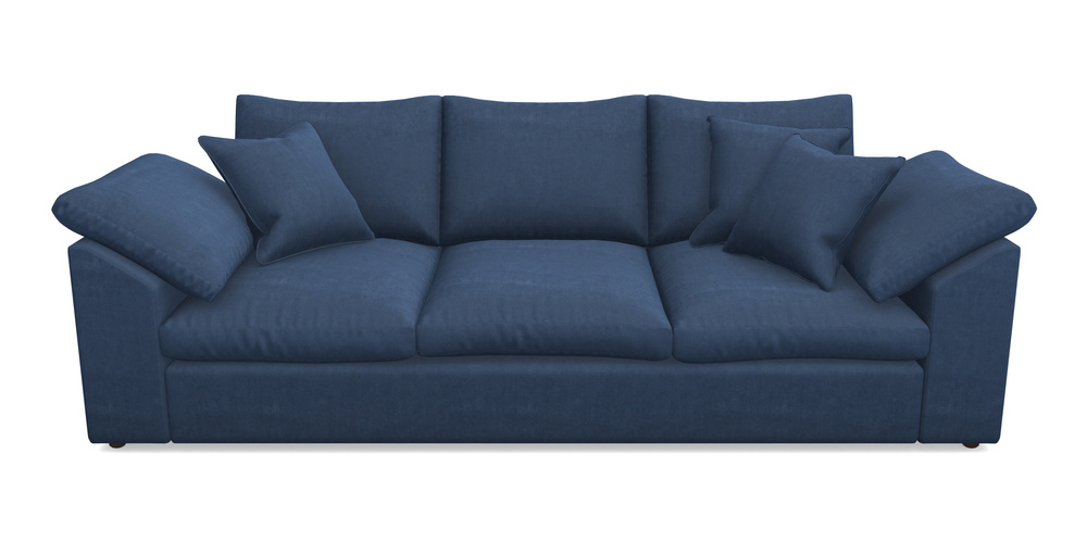 Product photograph of Big Softie Sloped Arm Sloped Arm 4 Seater Sofa In Clever Tough And Eco Velvet - Agean from Sofas and Stuff Limited