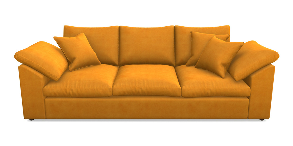 Product photograph of Big Softie Sloped Arm Sloped Arm 4 Seater Sofa In Clever Tough And Eco Velvet - Spice from Sofas and Stuff Limited