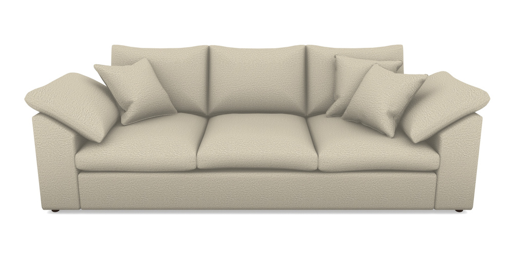 Product photograph of Big Softie Sloped Arm Sloped Arm 4 Seater Sofa In Cloth 20 - Design 6 - Natural Linen from Sofas and Stuff Limited
