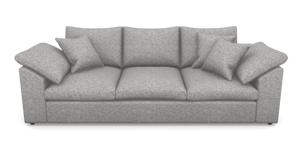 Product photograph of Big Softie Sloped Arm Sloped Arm 4 Seater Sofa In Dundee Herringbone - Marble from Sofas and Stuff Limited