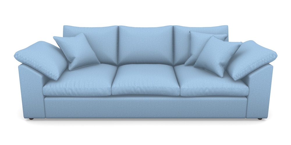 Product photograph of Big Softie Sloped Arm Sloped Arm 4 Seater Sofa In Eco Washable Cotton - Cornflower from Sofas and Stuff Limited