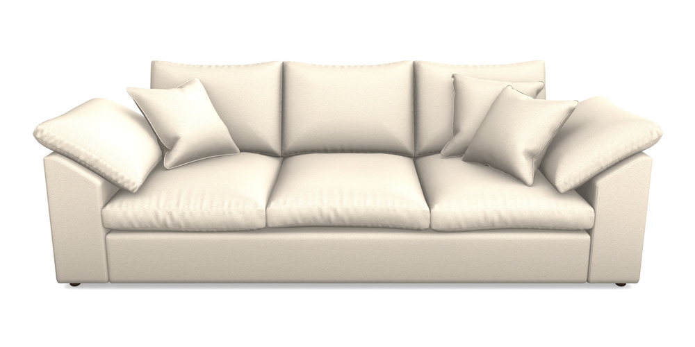 Product photograph of Big Softie Sloped Arm Sloped Arm 4 Seater Sofa In Eco Washable Cotton - Eggshell from Sofas and Stuff Limited
