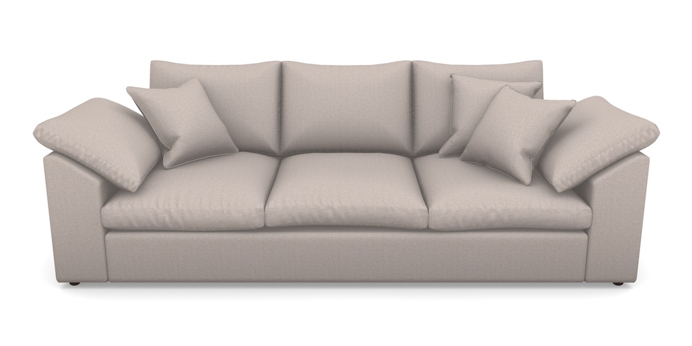 Product photograph of Big Softie Sloped Arm Sloped Arm 4 Seater Sofa In Eco Washable Cotton - Mink from Sofas and Stuff Limited