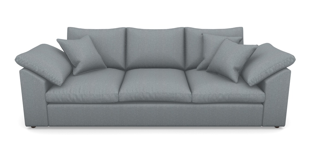 Product photograph of Big Softie Sloped Arm Sloped Arm 4 Seater Sofa In Eco Washable Cotton - Pebble from Sofas and Stuff Limited