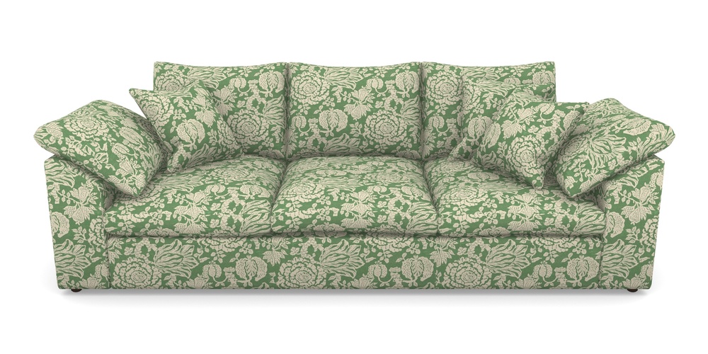 Product photograph of Big Softie Sloped Arm Sloped Arm 4 Seater Sofa In V A Brompton Collection - Flowering Kale - Basil from Sofas and Stuff Limited