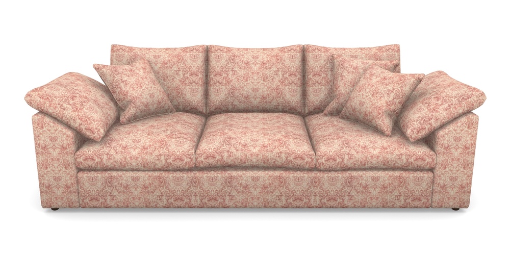 Product photograph of Big Softie Sloped Arm Sloped Arm 4 Seater Sofa In Grace Linen - Brick from Sofas and Stuff Limited