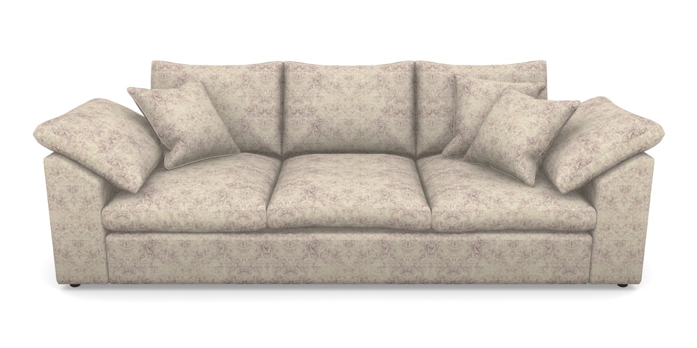 Product photograph of Big Softie Sloped Arm Sloped Arm 4 Seater Sofa In Grace Linen - Grape from Sofas and Stuff Limited