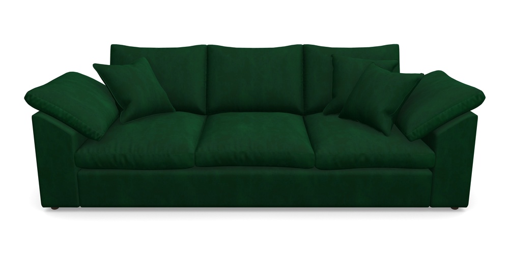 Product photograph of Big Softie Sloped Arm Sloped Arm 4 Seater Sofa In House Clever Velvet - Fern from Sofas and Stuff Limited
