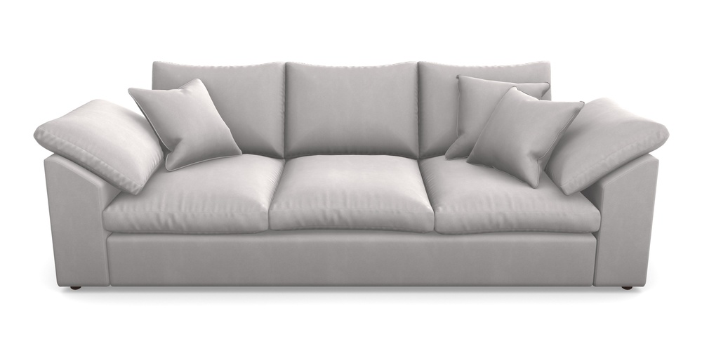 Product photograph of Big Softie Sloped Arm Sloped Arm 4 Seater Sofa In House Clever Velvet - Mist from Sofas and Stuff Limited