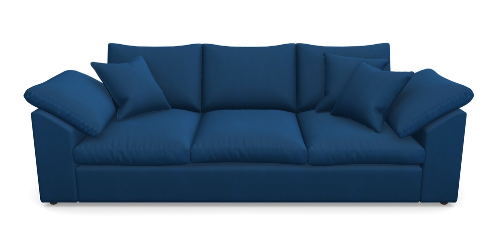 Product photograph of Big Softie Sloped Arm Sloped Arm 4 Seater Sofa In House Clever Velvet - Royal from Sofas and Stuff Limited