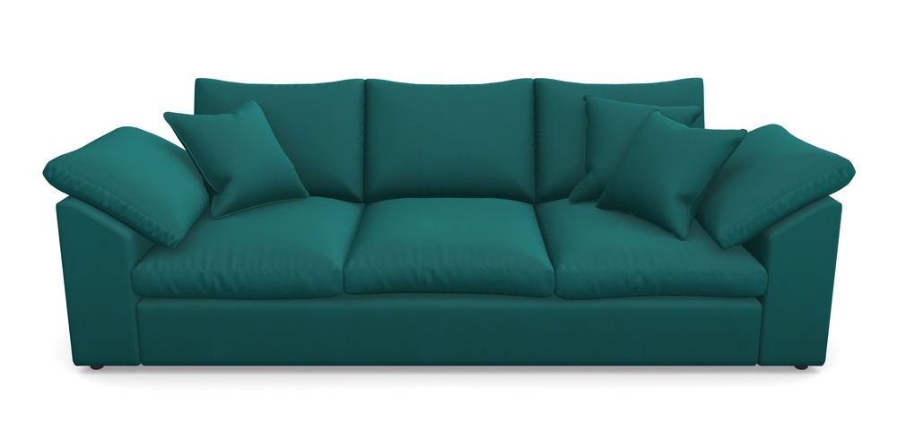 Product photograph of Big Softie Sloped Arm Sloped Arm 4 Seater Sofa In House Clever Velvet - Teal from Sofas and Stuff Limited