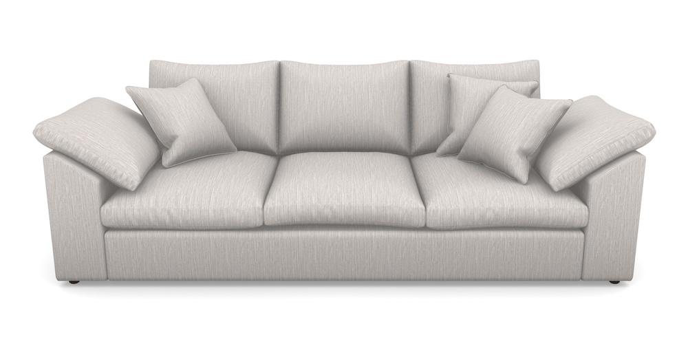 Product photograph of Big Softie Sloped Arm Sloped Arm 4 Seater Sofa In Herringbone - Oyster from Sofas and Stuff Limited
