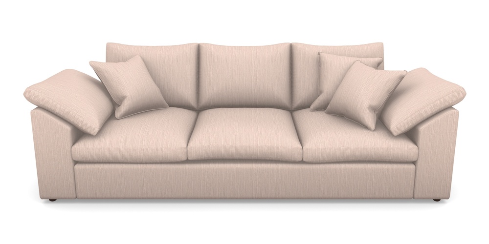 Product photograph of Big Softie Sloped Arm Sloped Arm 4 Seater Sofa In Herringbone - Rose from Sofas and Stuff Limited