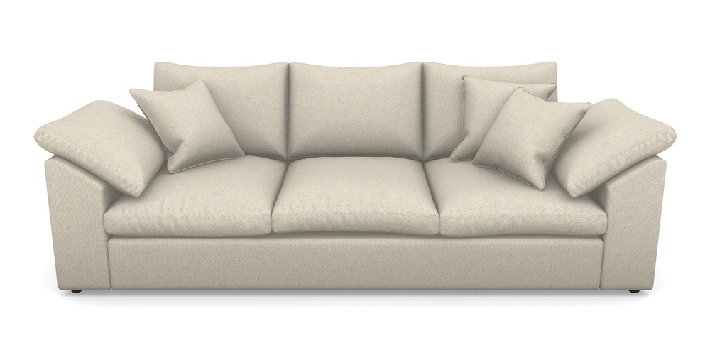 Product photograph of Big Softie Sloped Arm Sloped Arm 4 Seater Sofa In House Linen 1 - Natural from Sofas and Stuff Limited