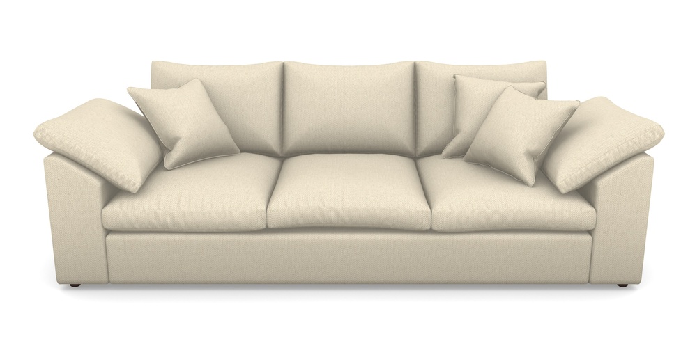 Product photograph of Big Softie Sloped Arm Sloped Arm 4 Seater Sofa In House Linen 2 - Natural from Sofas and Stuff Limited