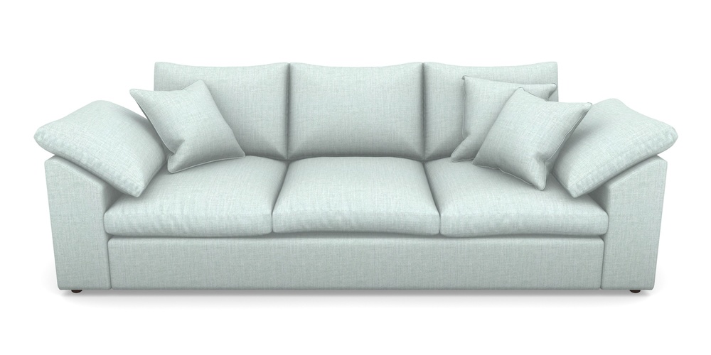 Product photograph of Big Softie Sloped Arm Sloped Arm 4 Seater Sofa In House Plain - Aqua from Sofas and Stuff Limited