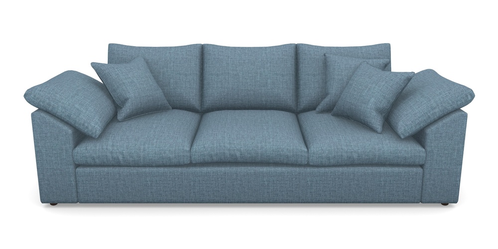 Product photograph of Big Softie Sloped Arm Sloped Arm 4 Seater Sofa In House Plain - Cobalt from Sofas and Stuff Limited