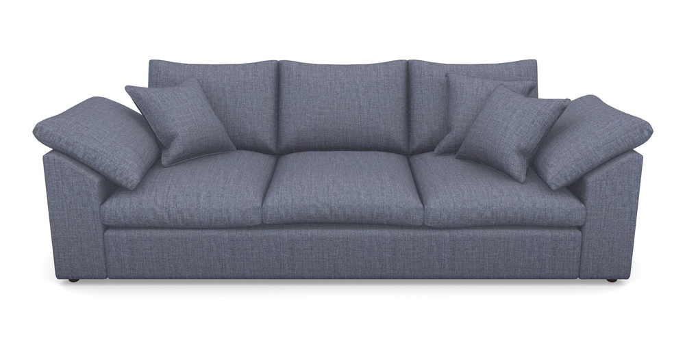 Product photograph of Big Softie Sloped Arm Sloped Arm 4 Seater Sofa In House Plain - Denim from Sofas and Stuff Limited