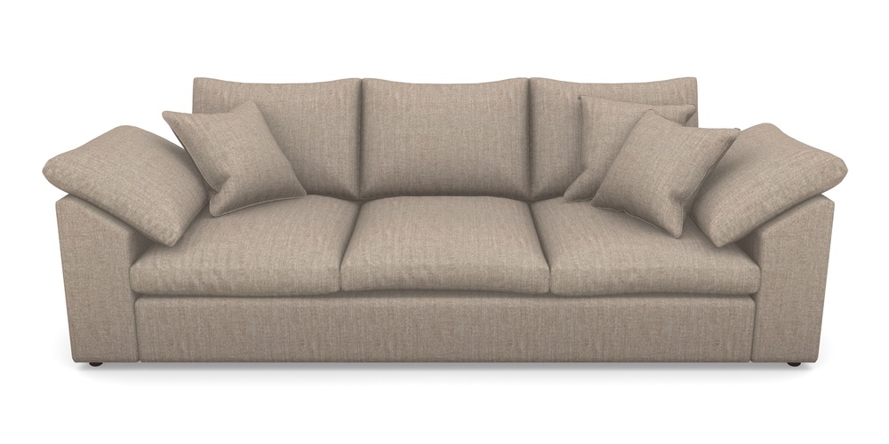 Product photograph of Big Softie Sloped Arm Sloped Arm 4 Seater Sofa In House Plain - Nutmeg from Sofas and Stuff Limited