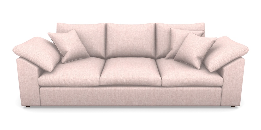 Product photograph of Big Softie Sloped Arm Sloped Arm 4 Seater Sofa In House Plain - Rose from Sofas and Stuff Limited