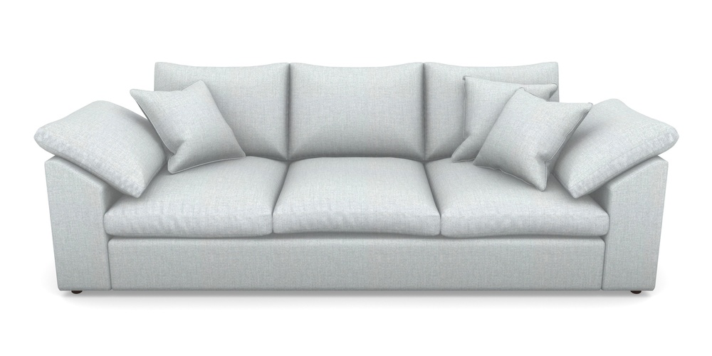 Product photograph of Big Softie Sloped Arm Sloped Arm 4 Seater Sofa In House Plain - Silver from Sofas and Stuff Limited