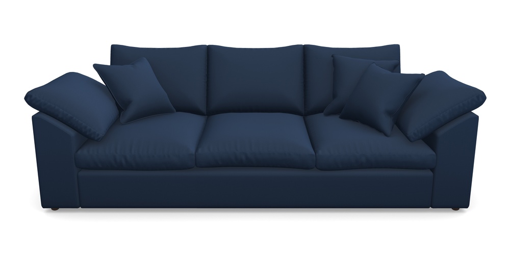 Product photograph of Big Softie Sloped Arm Sloped Arm 4 Seater Sofa In House Velvet - Indigo from Sofas and Stuff Limited