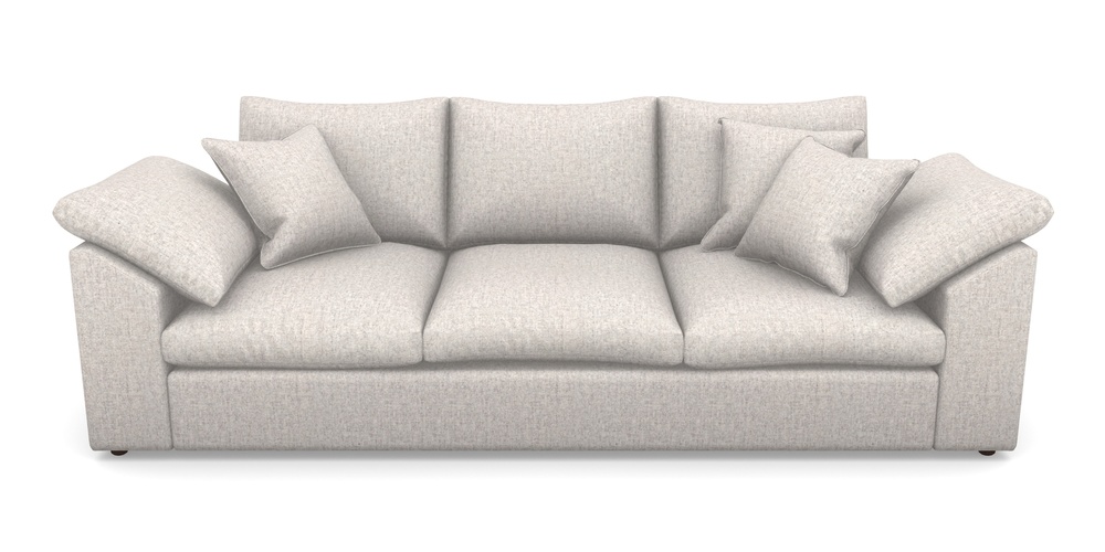 Product photograph of Big Softie Sloped Arm Sloped Arm 4 Seater Sofa In House Wool - Pebble from Sofas and Stuff Limited