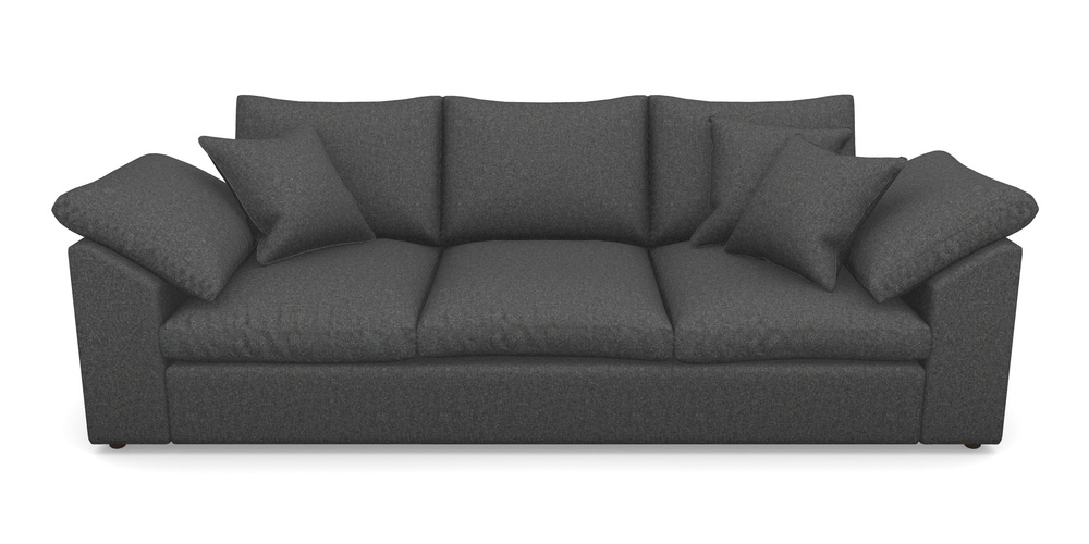 Product photograph of Big Softie Sloped Arm Sloped Arm 4 Seater Sofa In House Wool - Slate from Sofas and Stuff Limited
