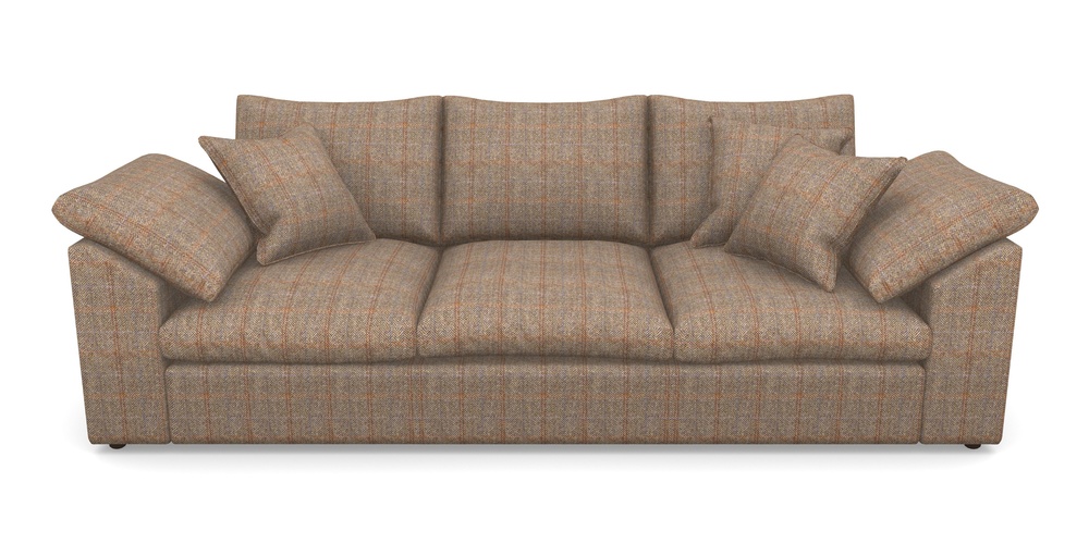 Product photograph of Big Softie Sloped Arm Sloped Arm 4 Seater Sofa In Harris Tweed House - Harris Tweed House Bracken Herringbone from Sofas and Stuff Limited