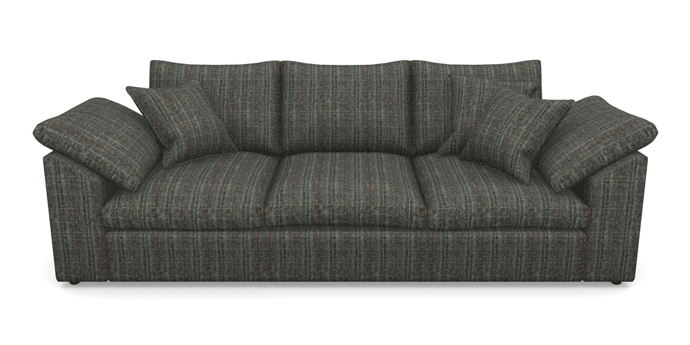 Product photograph of Big Softie Sloped Arm Sloped Arm 4 Seater Sofa In Harris Tweed House - Harris Tweed House Grey from Sofas and Stuff Limited