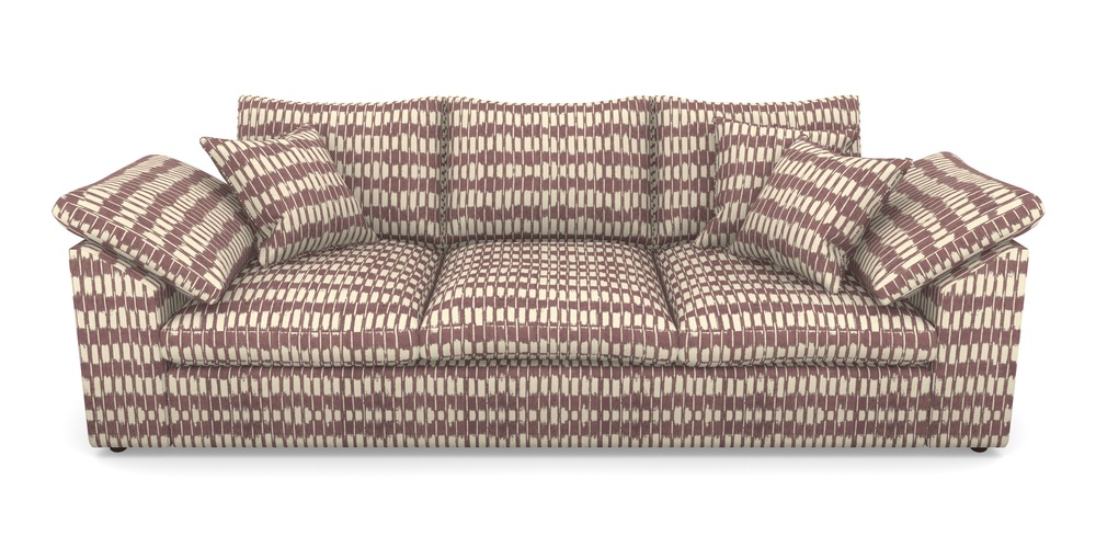 Product photograph of Big Softie Sloped Arm Sloped Arm 4 Seater Sofa In V A Brompton Collection - Ikat - Cacao from Sofas and Stuff Limited