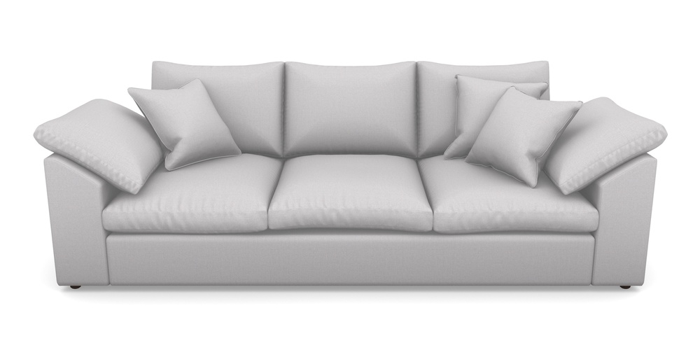 Product photograph of Big Softie Sloped Arm Sloped Arm 4 Seater Sofa In Plain Linen Cotton - Seal from Sofas and Stuff Limited