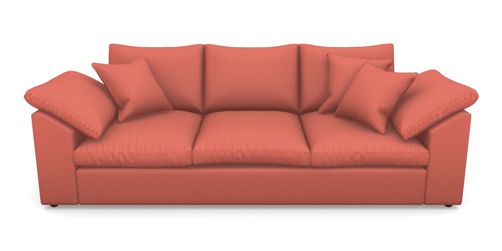 Product photograph of Big Softie Sloped Arm Sloped Arm 4 Seater Sofa In Plain Linen Cotton - Tequila Sunset from Sofas and Stuff Limited