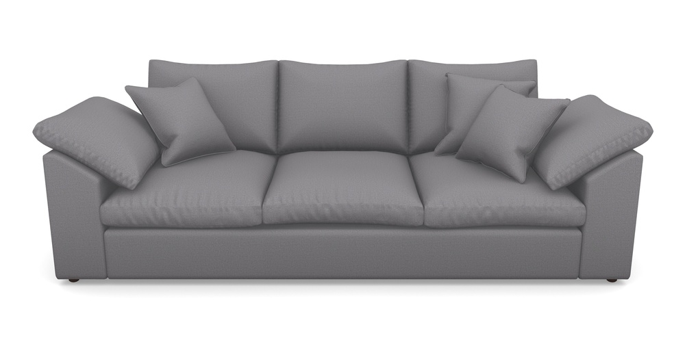 Product photograph of Big Softie Sloped Arm Sloped Arm 4 Seater Sofa In Plain Linen Cotton - Thor from Sofas and Stuff Limited